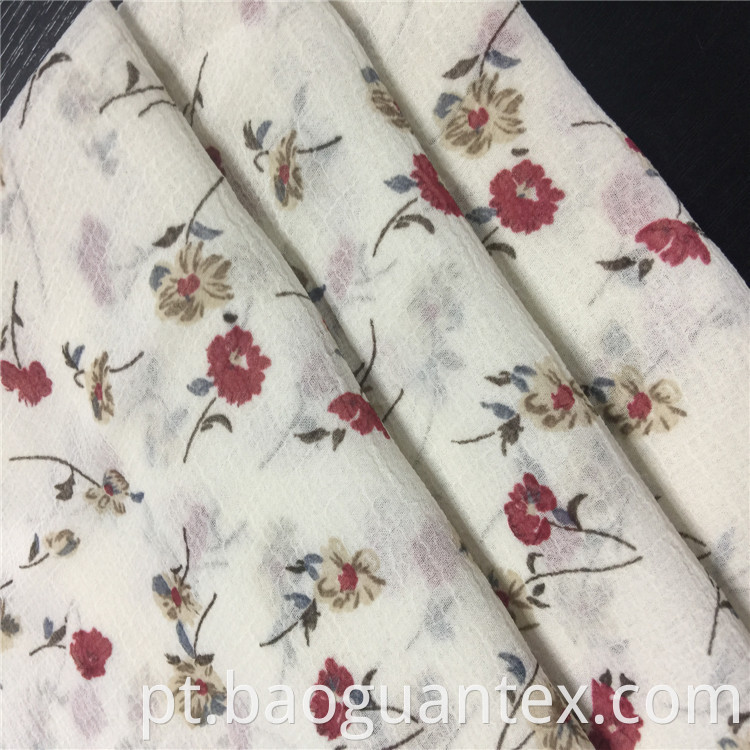 Floral Pattern Chiffon Fabric
